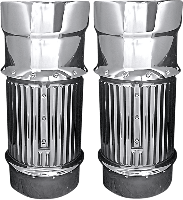 Covingtons C1114-B Dimpled Fork Bellows - Black - sxspowersports