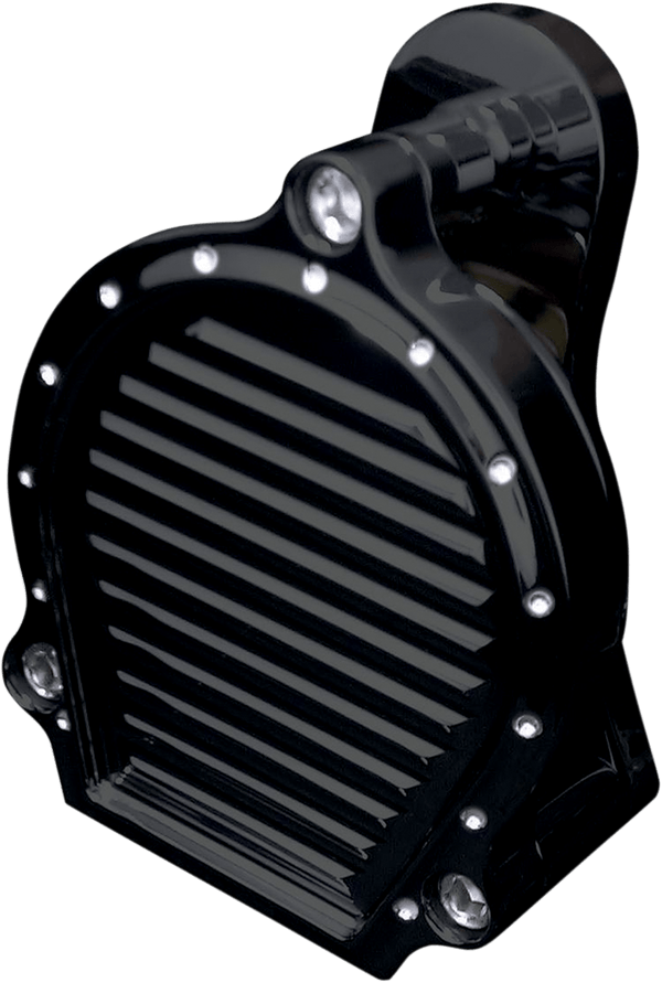 Covingtons C1141-B Billet Aluminum Horn - Dimpled - Black - sxspowersports