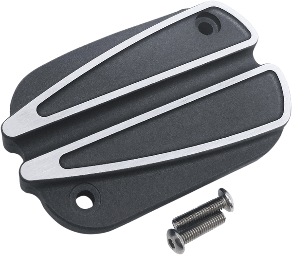 Covingtons C1151-B Front Master Cylinder Cover - Finned Black - sxspowersports