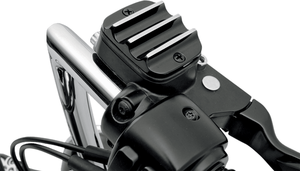 Covingtons C1151-B Front Master Cylinder Cover - Finned Black - sxspowersports