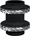 Covingtons C1239-B Heel Shift Eliminator - Dimpled - Gloss Black Powdercoat - sxspowersports