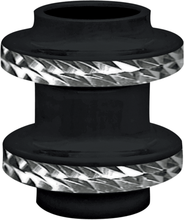 Covingtons C1239-B Heel Shift Eliminator - Dimpled - Gloss Black Powdercoat - sxspowersports