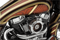 Covingtons C1282-C Finned Panhead-Style Valve Covers - Chrome - sxspowersports