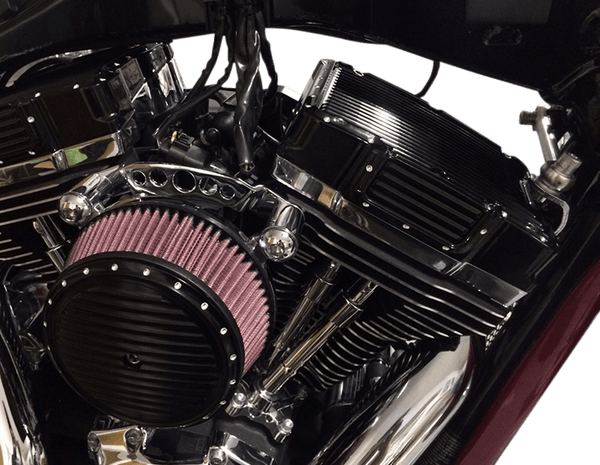Covingtons C1292-B Rocker Top Cover - Dimpled - Gloss Black Powdercoat - sxspowersports
