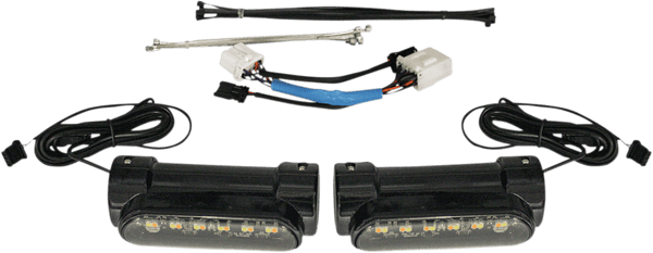 Custom Dynamics CD-CB-AW-SS8-B Engine Guard LED - Gloss Black - sxspowersports