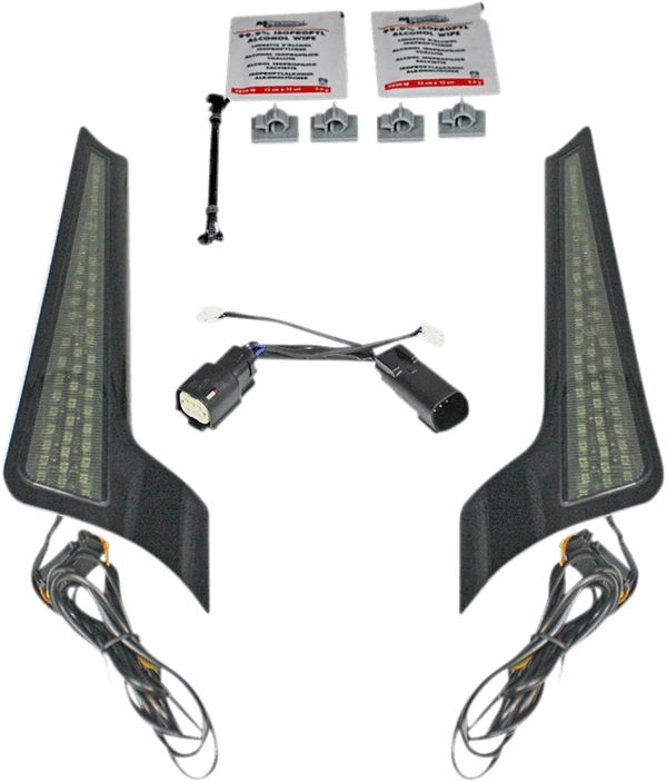 Custom Dynamics CD-FASCIA-HD-CS Fascia LED Panel - Chrome With Smoked Lens - sxspowersports