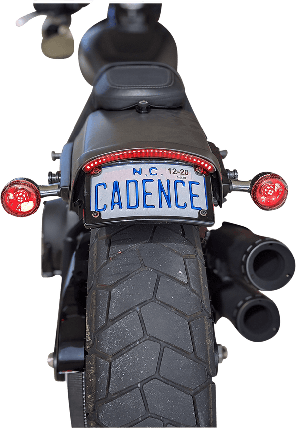 Custom Dynamics CD-FATBOB-S LED Taillight with Turn Signals - sxspowersports