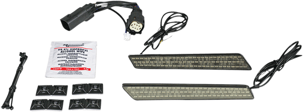 Custom Dynamics CD-LATCH-SS6-S Saddlebag Latch Lights - Smoke Lens - sxspowersports