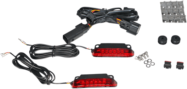 Custom Dynamics CD-LR-09-S LED Saddlebag Rail Light Bars - Smoke Lens - sxspowersports