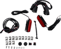 Custom Dynamics CD-LR-11-R LED Saddlebag Rail Light Bars - Red Lens - sxspowersports