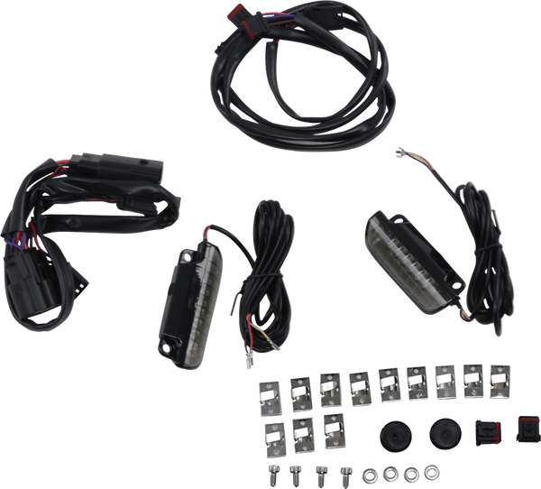 Custom Dynamics CD-LR-11-S LED Saddlebag Rail Light Bars - Smoke Lens - sxspowersports