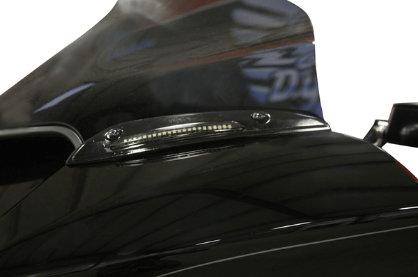 Custom Dynamics CD-RG-WT-15-B Windshield Trim with Turn Signals - Gloss Black - sxspowersports