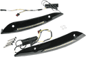 Custom Dynamics CD-RG-WT-15-B Windshield Trim with Turn Signals - Gloss Black - sxspowersports