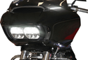 Custom Dynamics CD-RG-WT-15-B Windshield Trim with Turn Signals - Gloss Black - sxspowersports