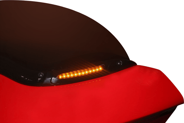 Custom Dynamics CD-RG-WT-15-C Windshield Trim with Turn Signals - Chrome - sxspowersports