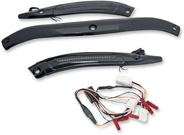 Custom Dynamics CD-RG-WT-15-C Windshield Trim with Turn Signals - Chrome - sxspowersports