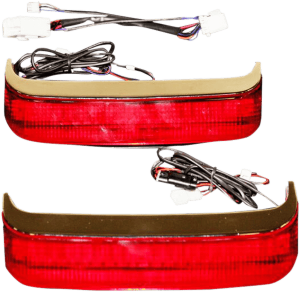 Custom Dynamics CD-SB-SS6-BR Saddlebag Lights for H-D OE Saddlebags - Gloss Black Finish - Red Lens - sxspowersports