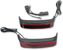 Custom Dynamics CD-SB-SS6-BR Saddlebag Lights for H-D OE Saddlebags - Gloss Black Finish - Red Lens - sxspowersports