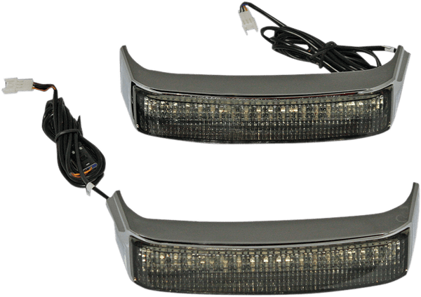 Custom Dynamics CD-SBSEQ-SS8-CR Sequential Bagz Saddlebag Lights - Chrome/Red Lens - sxspowersports