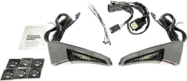 Custom Dynamics CD-TPBR-14-RB Tour-Pak Backrest LED - Black With Red Lens - sxspowersports