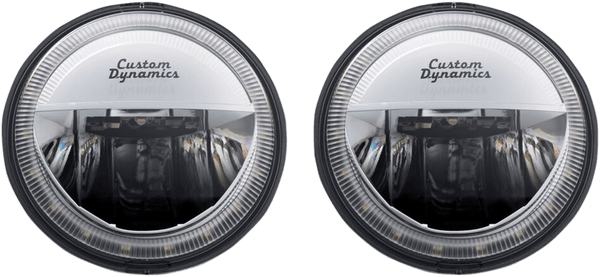 Custom Dynamics CDTB-45-AW-3C 4.5in. TruBeam LED Passing Lamps - Chrome - sxspowersports