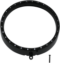 Custom Dynamics CDTB-BAT-W-B 7in. LED Halo Headlight Trim Rings with Built-In Turn Signals - Gloss Black/White - sxspowersports