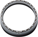 Custom Dynamics CDTB-BAT-W-C 7in. LED Halo Headlight Trim Rings with Built-In Turn Signals - Chrome/White - sxspowersports