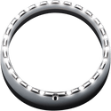Custom Dynamics CDTB-BAT-W-C 7in. LED Halo Headlight Trim Rings with Built-In Turn Signals - Chrome/White - sxspowersports