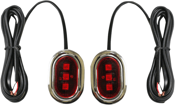 Custom Dynamics GEN-PLUGZ-R-B Plugz Antenna Hole Fillers - Red Lens - sxspowersports