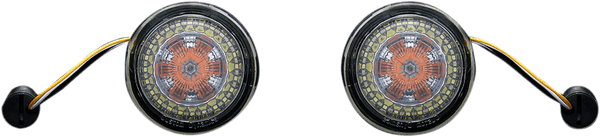 Custom Dynamics PB-AW-ECE-JAE Probeam Dynamic Ringz Turn Signals with Smoke Lenses - sxspowersports