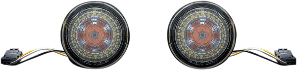 Custom Dynamics PB-AW-JAE Probeam Dynamic Ringz Turn Signals with Smoke Lenses - sxspowersports