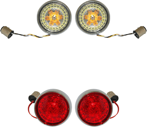 Custom Dynamics PB-BCM2-BB-C Probeam Turn Signal Insert Kit - Chrome Bezel - sxspowersports