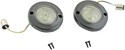 Custom Dynamics PB-FB-R-1156BR Probeam Flat Bezel LED Turn Signal Inserts for Models with 1156 Contact Bases - Black/Red Lens - sxspowersports