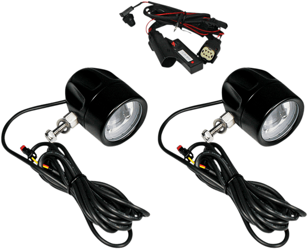Custom Dynamics PB-FOG-BCM-B LED Halo Fog Lights - Black - sxspowersports