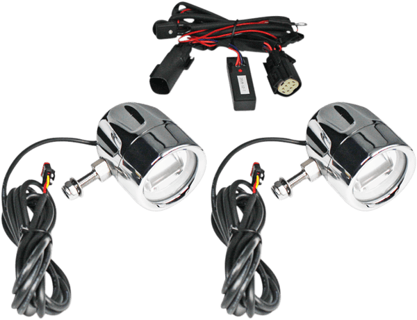 Custom Dynamics PB-FOG-TKE-C LED Halo Fog Lights - Chrome - sxspowersports