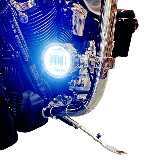 Custom Dynamics PB-FOG-TKE-C LED Halo Fog Lights - Chrome - sxspowersports
