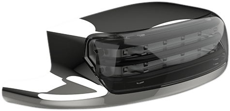 Custom Dynamics PB-FT-TOUR-R-C Probeam Rear Fender Tip Lights - Chrome, Finish, Red Lens - sxspowersports