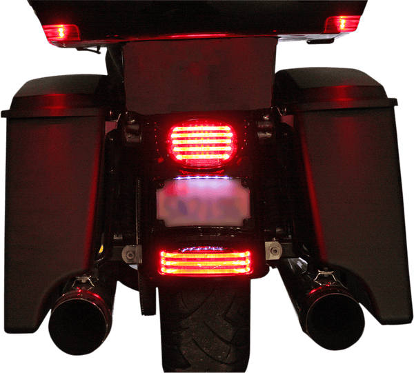 Custom Dynamics PB-FT-TOUR-S-C Probeam Rear Fender Tip Lights - Chrome Finish, Smoke Lens - sxspowersports