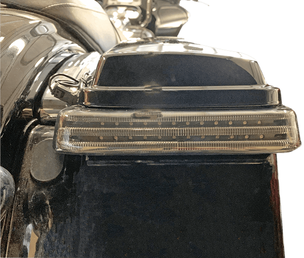 Custom Dynamics PB-SBSEQ-SS6-CR Probeam Sequential LED Saddlebag Light - Chrome With Red Lens - sxspowersports