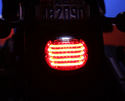 Custom Dynamics PB-TL-LPW-R Probeam LED Taillight with License Plate Illumination Window - Red - sxspowersports