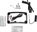 Custom Dynamics TF05-BCM4-B Radius License Plate Frame - Gloss Black - sxspowersports