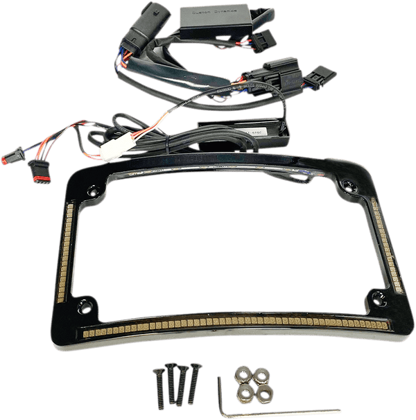 Custom Dynamics TF05-SS6-C Radius License Plate Frame - Chrome - sxspowersports