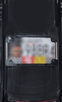 Custom Dynamics TF06-BCM-B Radius LED License Plate Frame - Gloss Black - sxspowersports