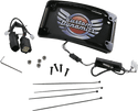 Custom Dynamics TF06-BCM-B Radius LED License Plate Frame - Gloss Black - sxspowersports