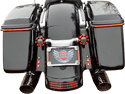 Custom Dynamics TF06-BCM-B Radius LED License Plate Frame - Gloss Black - sxspowersports