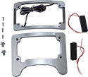 Custom Dynamics TS-ELIM-06BCM-B Turn Signal Eliminator with Tri-Radius Iluminated Plate Frame - Gloss Black - sxspowersports