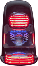 Custom Dynamics TS-ELIM-06HW-B Turn Signal Eliminator with Tri-Radius Iluminated Plate Frame - Gloss Black - sxspowersports