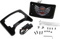 Custom Dynamics TS-ELIM-06HW-B Turn Signal Eliminator with Tri-Radius Iluminated Plate Frame - Gloss Black - sxspowersports