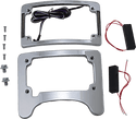 Custom Dynamics TS-ELIM-06HW-B Turn Signal Eliminator with Tri-Radius Iluminated Plate Frame - Gloss Black - sxspowersports