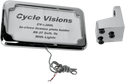 Cycle Visions CV-4600L In Close Vertical License Plate Holder with Plate Light - Chrome - sxspowersports